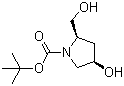 (2R,4r)-tert-butyl 4-hydroxy-2-(hydroxymethyl)pyrrolidine-1-carboxylate Structure,141850-54-6Structure