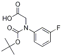 2-((Tert-butoxycarbonyl)(3-fluorophenyl)amino)aceticacid Structure,142121-94-6Structure