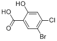 5-Bromo-4-chloro-2-hydroxybenzoic acid Structure,142167-38-2Structure