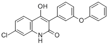 7-Chloro-4-hydroxy-3-(3-phenoxy)phenyl-2(1H)-quinolinone Structure,142326-59-8Structure