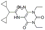 n-(6-氨基-1,3-二乙基-1,2,3,4-四氫-2,4-二氧代-5-嘧啶)--alpha--環(huán)丙基-環(huán)丙烷乙酰胺結構式_142458-94-4結構式