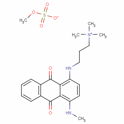 3-[[9,10-Dihydro-4-(methylamino)-9,10-dioxo-1-anthryl]aminopropyl]trimethylammonium methyl sulphate Structure,14254-18-3Structure