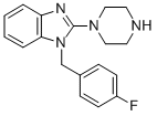 1-(4-Fluoro-benzyl)-2-piperazin-1-yl-1h-benzoimidazole Structure,142617-98-9Structure