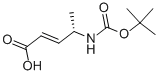 (2E,4s)-4-[[(1,1-dimethylethoxy)carbonyl]amino]-2-pentenoic acid Structure,142723-69-1Structure