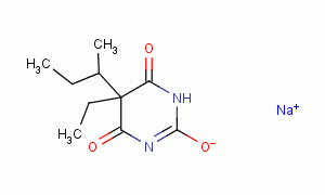 Sodium 5-(sec-butyl)-5-ethylbarbiturate Structure,143-81-7Structure