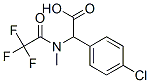 4-Chloro-alpha-[methyl(trifluoroacetyl)amino]-benzeneacetic acid Structure,143209-98-7Structure