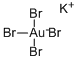 Potassium tetrabromoaurate(Ⅲ) n-hydrate Structure,14323-32-1Structure