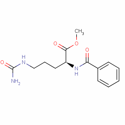 N5-(aminocarbonyl)-n2-benzoyl-l-ornithine methyl ester Structure,14325-36-1Structure