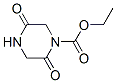 1-Piperazinecarboxylicacid,2,5-dioxo-,ethylester(9ci) Structure,143411-83-0Structure