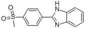 2-(4-[Methylsulfonyl]phenyl)-1h-benzimidazole Structure,143426-39-5Structure