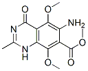 7-Quinazolinecarboxylic acid, 6-amino-1,4-dihydro-5,8-dimethoxy-2-methyl-4-oxo-, methyl ester (9ci) Structure,143430-45-9Structure