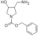 Benzyl 3-(aminomethyl)-4-hydroxypyrrolidine-1-carboxylate Structure,143657-00-5Structure