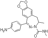 1-(4-Aminophenyl)-3-methylcarbamoyl-4-methyl-7,8-methylenedioxy-3,4-dihydro-5H-2,3-benzodiazepine Structure,143692-18-6Structure