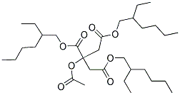 1,2,3-Tris(2-ethylhexyl) 2-acetyloxypropane-1,2,3-tricarboxylate Structure,144-15-0Structure