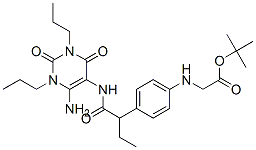 n-[4-[1-[[(6-氨基-1,2,3,4-四氫-2,4-二氧代-1,3-二丙基-5-嘧啶)氨基]羰基]丙基]苯基]-甘氨酸結(jié)構(gòu)式_144872-01-5結(jié)構(gòu)式