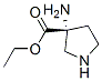 3-Pyrrolidinecarboxylicacid,3-amino-,ethylester,(r)-(9ci) Structure,145166-61-6Structure