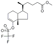 2,3,3a,6,7,7a-六氫-5’,7a-二甲基-4-羥基-茚-(1R)-1’-戊酸甲酯4-O-三氟甲烷磺酸酯結(jié)構(gòu)式_145372-34-5結(jié)構(gòu)式