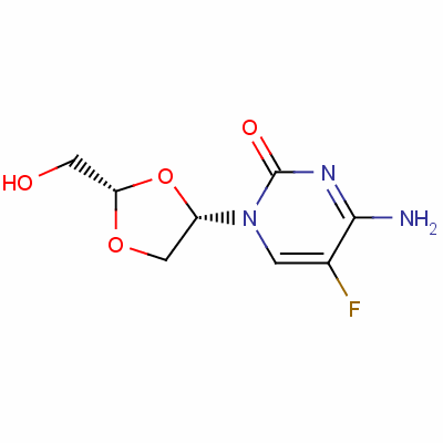 4-Amino-5-fluoro-1-[(2s,4s)-2-(hydroxymethyl)-1,3-dioxolan-4-yl]pyrimidin-2-one Structure,145397-26-8Structure