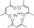 Praseodymium(Ⅲ) acetylacetonate n-hydrate Structure,14553-09-4Structure