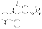 3-Piperidinamine, n-[[2-methoxy-5-(trifluoromethoxy)phenyl]methyl]-2-phenyl-, (2s-cis)- Structure,145742-28-5Structure