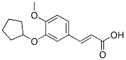 3-[3-(Cyclopentyloxy)-4-methoxyphenyl]acrylic acid Structure,145743-83-5Structure