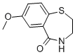 3,4-Dihydro-7-methoxybenzo[f][1,4]thiazepin-5(2H)-one Structure,145903-32-8Structure