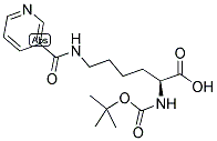 N2-[(1,1-dimethylethoxy)carbonyl]-n6-(3-pyridinylcarbonyl)-l-lysine Structure,14609-04-2Structure