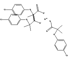 Aluminium clofibrate Structure,14613-01-5Structure