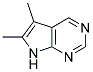 7H-pyrrolo[2,3-d]pyrimidine, 5,6-dimethyl-(8ci) Structure,14623-26-8Structure