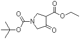 N-BOC-4-氧代-3-吡咯烷甲酸乙酯結(jié)構(gòu)式_146256-98-6結(jié)構(gòu)式