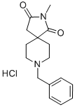 2-Methyl-8-benzyl-2,8-diazaspiro[4.5]decane-1,3-dione hydrochloride Structure,1463-53-2Structure