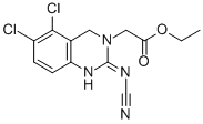 Ethyl (2-cyanoimino-5,6-dichloro-1,2,3,4-tetrahydroquinazolin-3-yl)acetate Structure,146374-56-3Structure