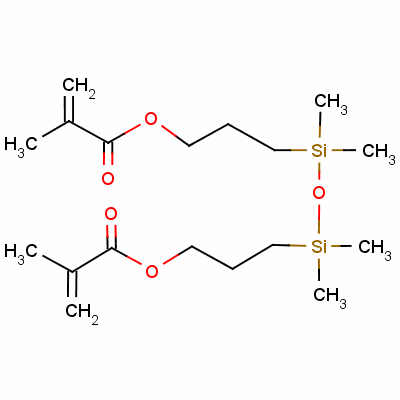 Methacryloxypropyl terminated polydimethylsiloxane Structure,146632-07-7Structure