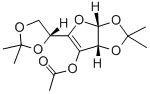 (3aR,6aR)-5-[(4R)-2,2-二甲基-1,3-二氧戊環(huán)-4-基]-2,2-二甲基-3A,6A-二氫呋喃并[2,3-d][1,3]二氧雜環(huán)戊烯-6-基乙酸酯結(jié)構(gòu)式_14686-88-5結(jié)構(gòu)式