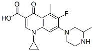 1-Cyclopropyl-6-fluoro-5-methyl-7-(3-methylpiperazin-1-yl)-4-oxo-quinoline-3-carboxylic acid Structure,146863-02-7Structure