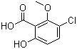 3-Chloro-6-hydroxy-2-methoxybenzoic acid Structure,146984-79-4Structure