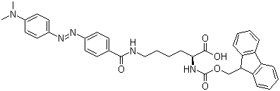 Fmoc-Lys(DABCYL)-OH結構式_146998-27-8結構式