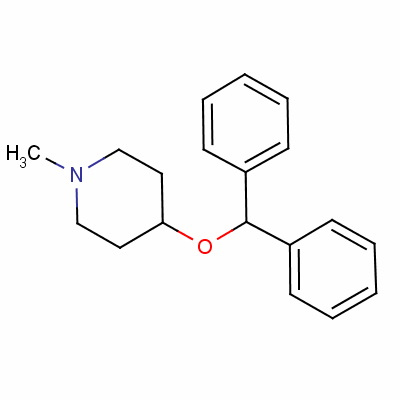 4-(Diphenylmethoxy)-1-methylpiperidine Structure,147-20-6Structure