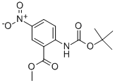 2-Tert-butoxycarbonylamino-5-nitro-benzoic acid methyl ester Structure,147290-58-2Structure