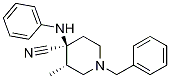 Cis-3-methyl-4-(phenylamino)-1-(phenylmethyl)-4-piperidinecarbonitrile Structure,147292-24-8Structure