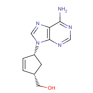 ((1S,4R)-4-(6-氨基-9H-嘌呤-9-基)-2-環(huán)戊烯)甲醇結(jié)構(gòu)式_147332-45-4結(jié)構(gòu)式