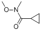 N-methoxy-n-methyl-cyclopropanecarboxamide Structure,147356-78-3Structure