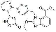 1-[[2-(2,5-二氫-5-氧代-1,2,4-噁二唑-3-基)[1,1-聯(lián)苯]-4-基]甲基]-2-乙氧基-1H-苯并咪唑-7-羧酸甲酯結(jié)構(gòu)式_147403-52-9結(jié)構(gòu)式