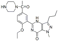 5-[2-乙氧基-5-(1-哌嗪基乙酰基)苯基]-1-甲基-3-丙基-1,4-二氫-7H-吡唑并[4,3-d]嘧啶-7-酮結(jié)構(gòu)式_147676-55-9結(jié)構(gòu)式