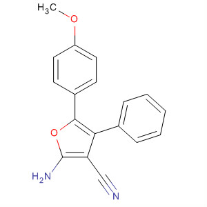 2-Amino-5-(4-methoxyphenyl)-4-phenylfuran-3-carbonitrile Structure,14774-56-2Structure