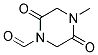 1-Piperazinecarboxaldehyde, 4-methyl-2,5-dioxo-(9ci) Structure,147900-77-4Structure