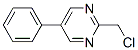 Pyrimidine, 2-(chloromethyl)-5-phenyl- (9ci) Structure,147937-38-0Structure