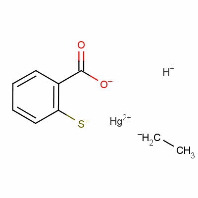 2-(乙基汞硫基)苯甲酸結(jié)構(gòu)式_148-61-8結(jié)構(gòu)式