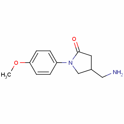 4-Aminomethyl-1-(4-methoxy-phenyl)-pyrrolidin-2-one Structure,148436-13-9Structure