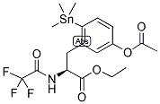 5-(乙?；趸?-n-三氟乙?；?2-三甲基錫-L-苯基丙氨酸乙酯結(jié)構(gòu)式_148613-10-9結(jié)構(gòu)式